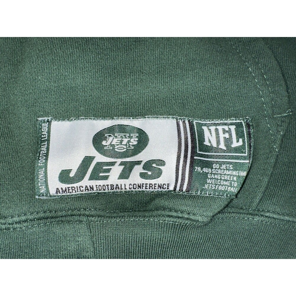 NFL New York Jets Mens Size XL Green Sweatshirt Hoodie Zip Up Jacket W/ Pockets - Picture 8 of 8